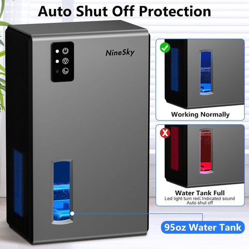 1000 dehumidifier w 95oz - sq.ft,